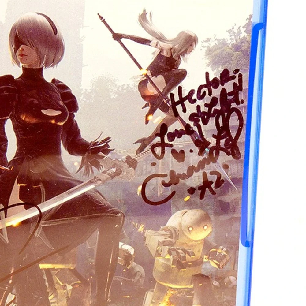 4x Autographed Nier Automata Sony PlayStation 4 PS4 DC Douglas Cherami Leigh Ray